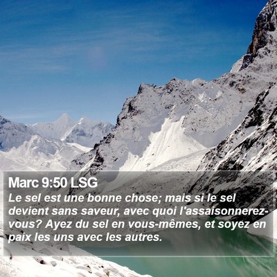 Marc 9:50 LSG Bible Verse Image