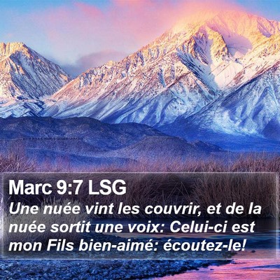 Marc 9:7 LSG Bible Verse Image