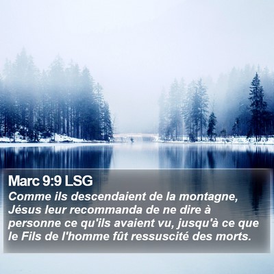 Marc 9:9 LSG Bible Verse Image