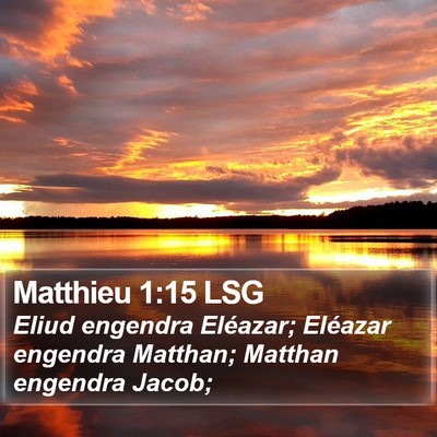 Matthieu 1:15 LSG Bible Verse Image
