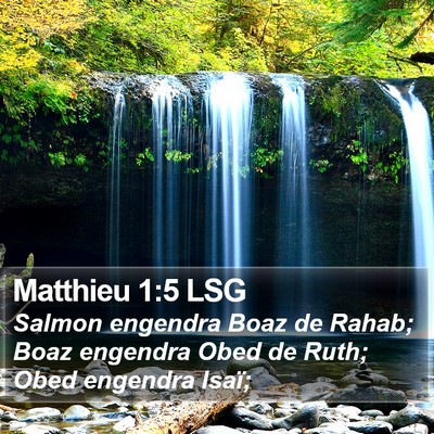 Matthieu 1:5 LSG Bible Verse Image