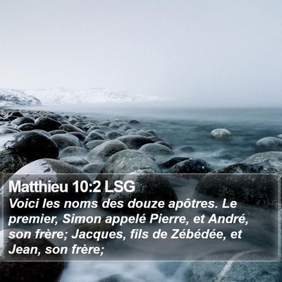 Matthieu 10:2 LSG Bible Verse Image