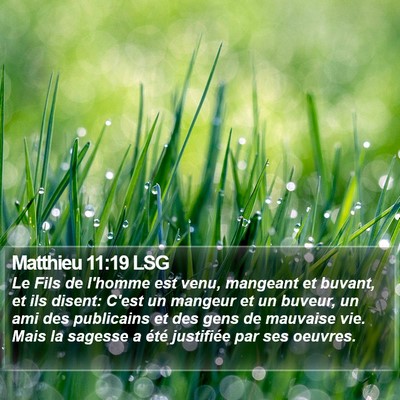 Matthieu 11:19 LSG Bible Verse Image