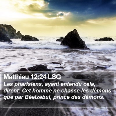 Matthieu 12:24 LSG Bible Verse Image