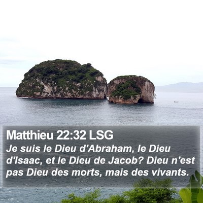 Matthieu 22:32 LSG Bible Verse Image