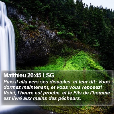 Matthieu 26:45 LSG Bible Verse Image