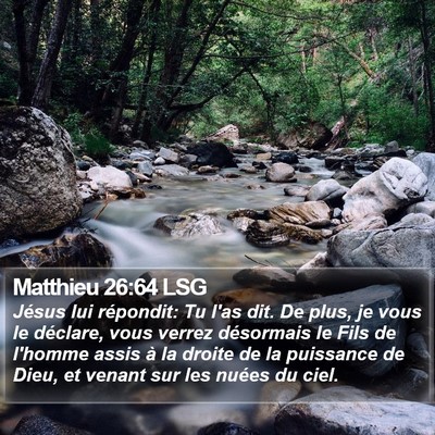 Matthieu 26:64 LSG Bible Verse Image