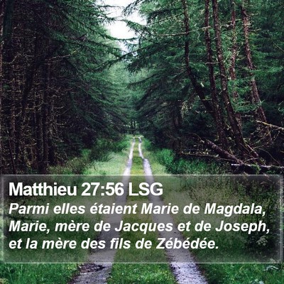 Matthieu 27:56 LSG Bible Verse Image
