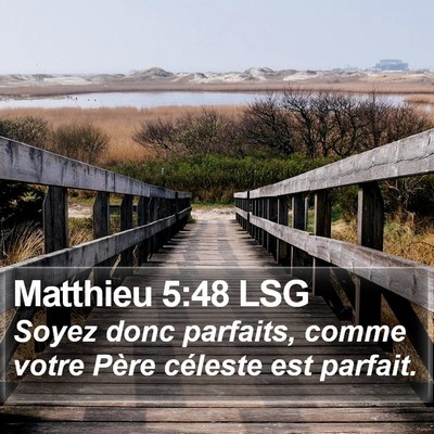 Matthieu 5:48 LSG Bible Verse Image
