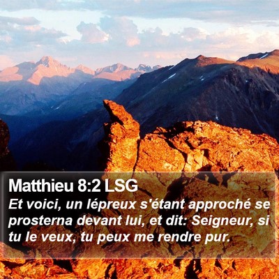 Matthieu 8:2 LSG Bible Verse Image