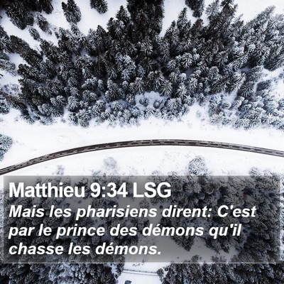 Matthieu 9:34 LSG Bible Verse Image