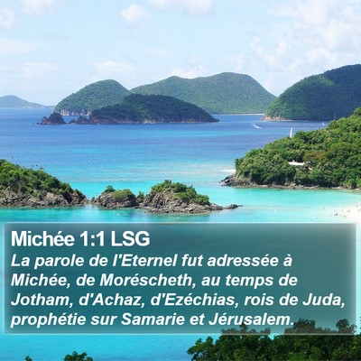 Michée 1:1 LSG Bible Verse Image