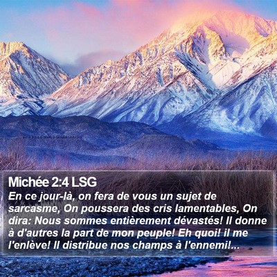 Michée 2:4 LSG Bible Verse Image