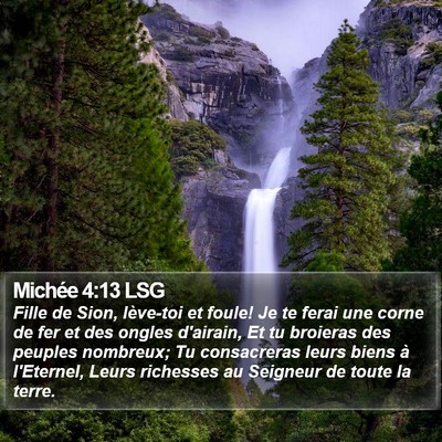 Michée 4:13 LSG Bible Verse Image