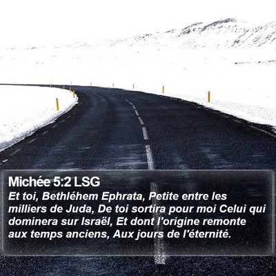 Michée 5:2 LSG Bible Verse Image