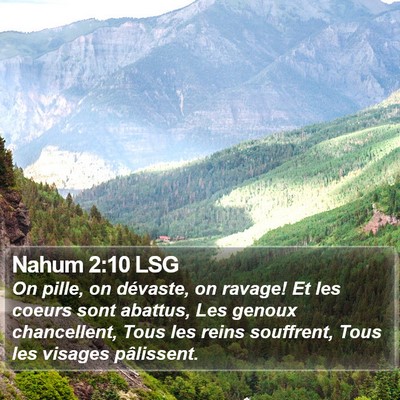Nahum 2:10 LSG Bible Verse Image