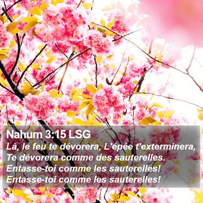 Nahum 3:15 LSG Bible Verse Image