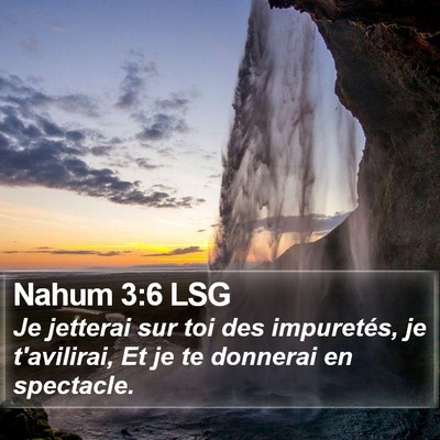 Nahum 3:6 LSG Bible Verse Image