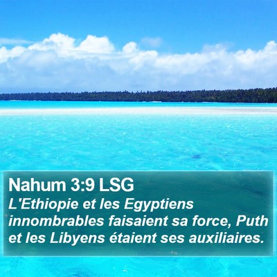 Nahum 3:9 LSG Bible Verse Image