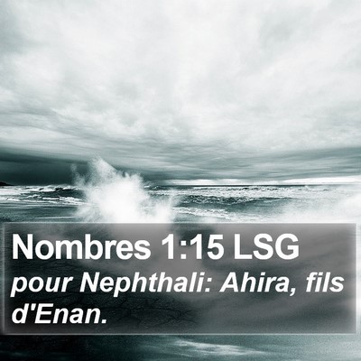 Nombres 1:15 LSG Bible Verse Image