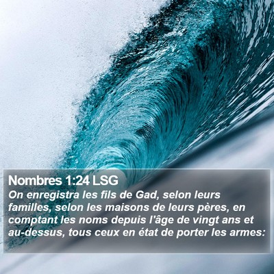 Nombres 1:24 LSG Bible Verse Image