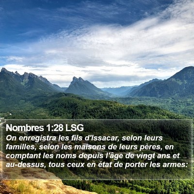 Nombres 1:28 LSG Bible Verse Image