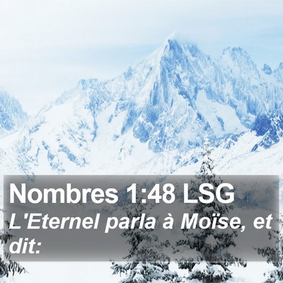 Nombres 1:48 LSG Bible Verse Image