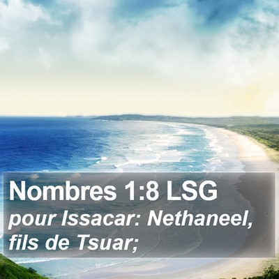 Nombres 1:8 LSG Bible Verse Image