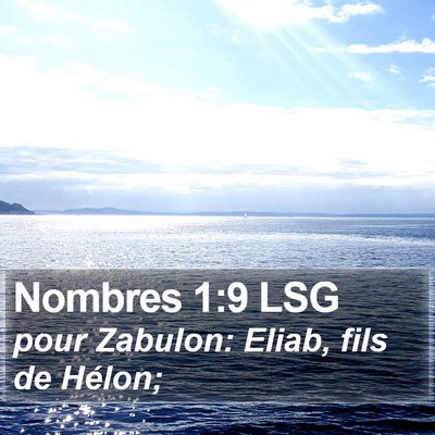 Nombres 1:9 LSG Bible Verse Image