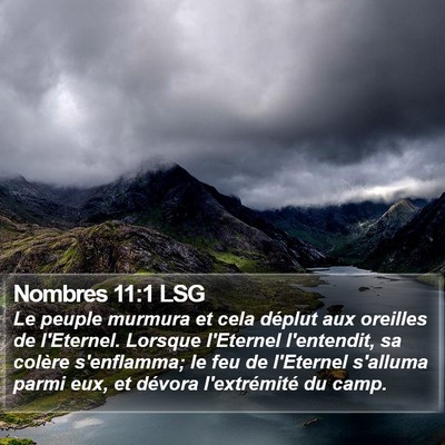 Nombres 11:1 LSG Bible Verse Image