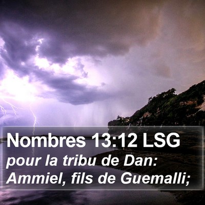 Nombres 13:12 LSG Bible Verse Image
