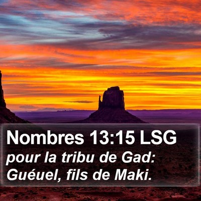 Nombres 13:15 LSG Bible Verse Image
