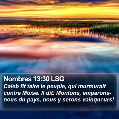 Nombres 13:30 LSG Bible Verse Image