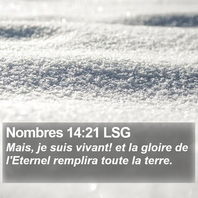 Nombres 14:21 LSG Bible Verse Image