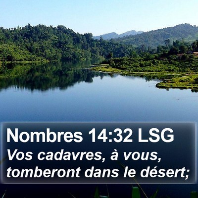 Nombres 14:32 LSG Bible Verse Image