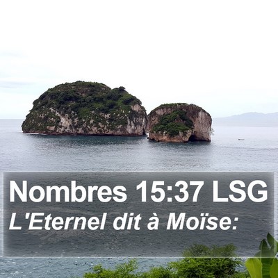 Nombres 15:37 LSG Bible Verse Image