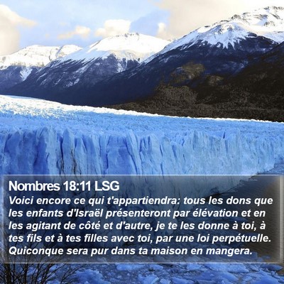 Nombres 18:11 LSG Bible Verse Image