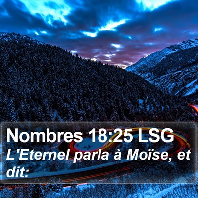 Nombres 18:25 LSG Bible Verse Image