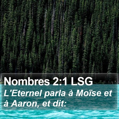 Nombres 2:1 LSG Bible Verse Image