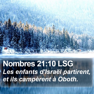 Nombres 21:10 LSG Bible Verse Image