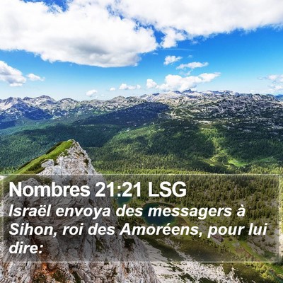 Nombres 21:21 LSG Bible Verse Image
