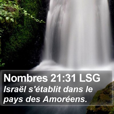 Nombres 21:31 LSG Bible Verse Image