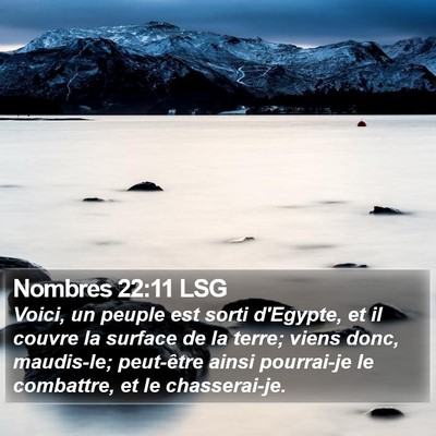 Nombres 22:11 LSG Bible Verse Image