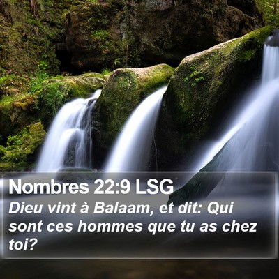 Nombres 22:9 LSG Bible Verse Image