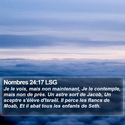 Nombres 24:17 LSG Bible Verse Image