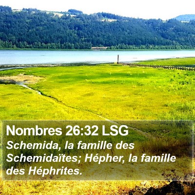 Nombres 26:32 LSG Bible Verse Image