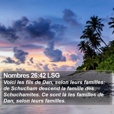 Nombres 26:42 LSG Bible Verse Image
