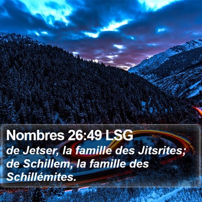 Nombres 26:49 LSG Bible Verse Image