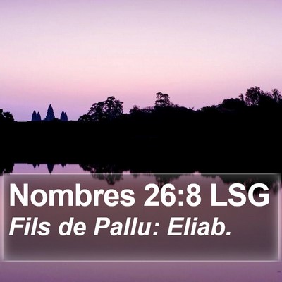 Nombres 26:8 LSG Bible Verse Image