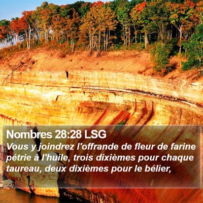 Nombres 28:28 LSG Bible Verse Image